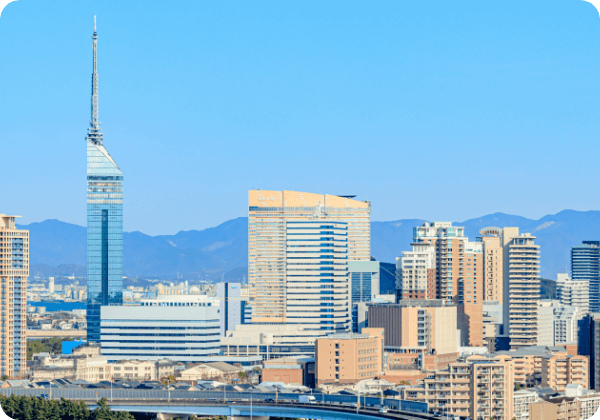 福岡市の街並みの画像