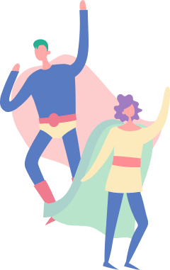 スーパーマンのイラスト