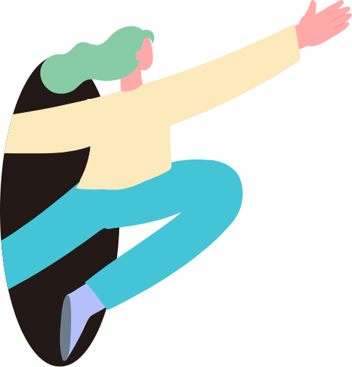 手を広げている人のイラスト