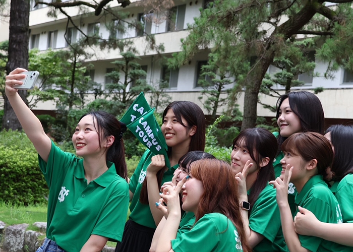 学生広報団体LUSHの活動の様子